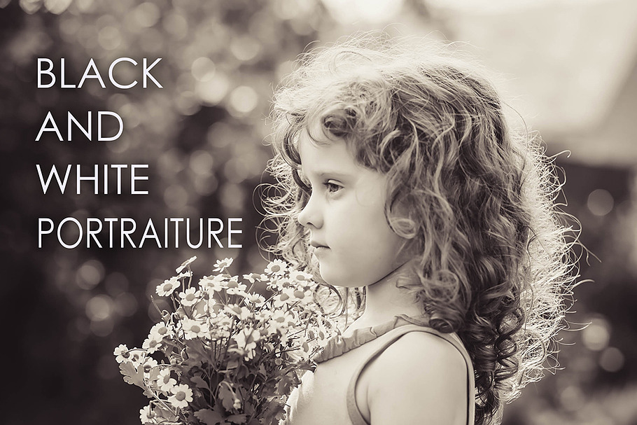 32 B & W Portraiture Presets in Add-Ons - product preview 8
