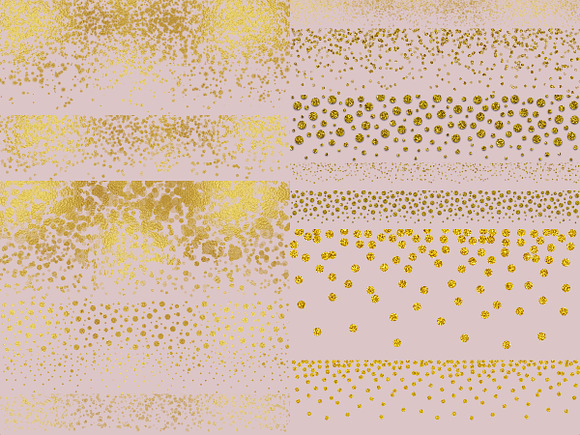 Gold confetti borders in Patterns - product preview 4