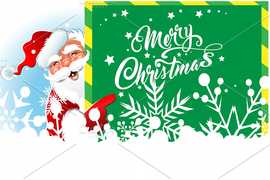Christmas Santa, Christmas text in Illustrations - product preview 8