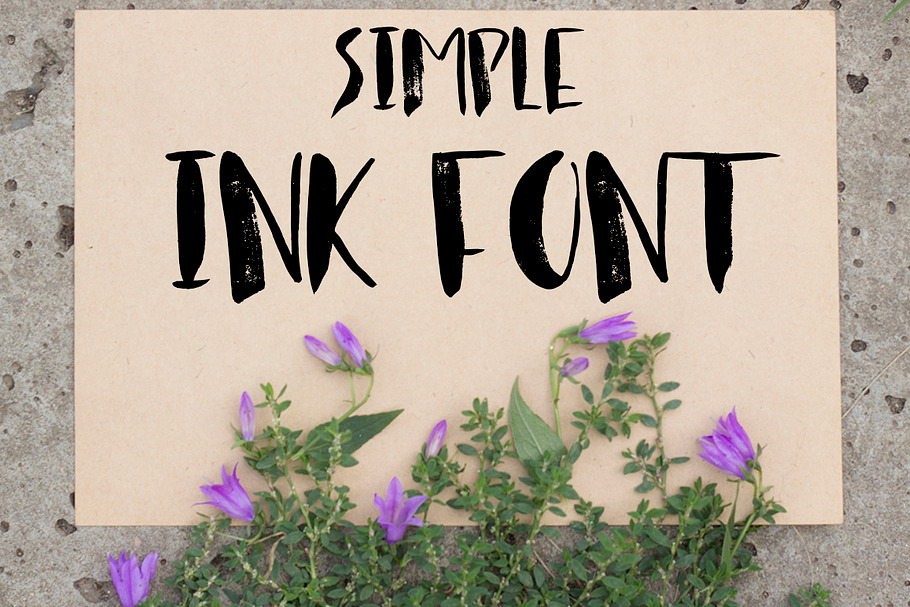 Simple ink font in Display Fonts - product preview 8