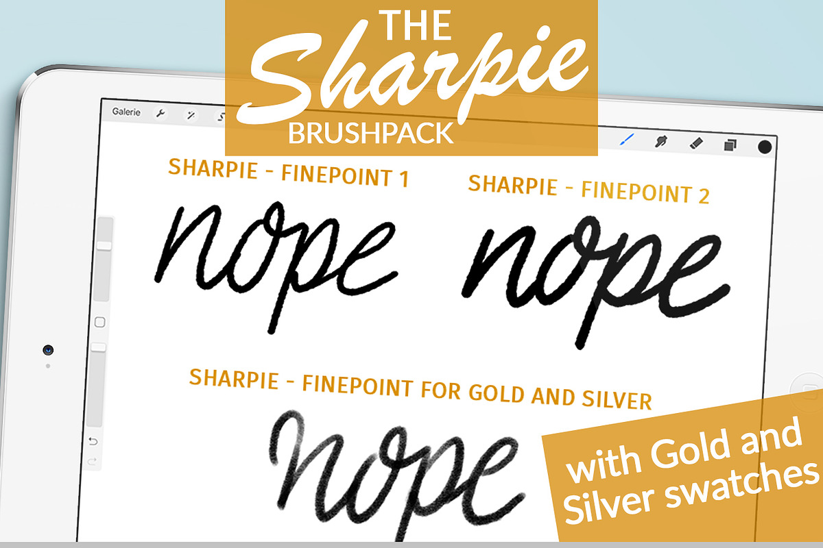SHARPIE Fine Point Brush Pack in Photoshop Brushes - product preview 8