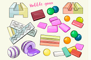 Bubble gum set