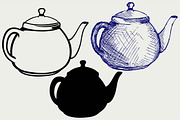 Ceramic teapot SVG