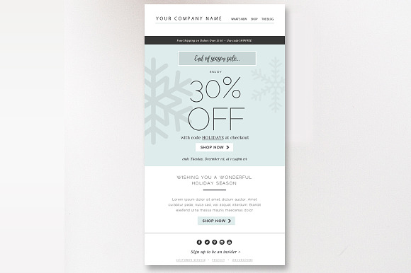 Sales Fashion Email Template in Mailchimp Templates - product preview 1