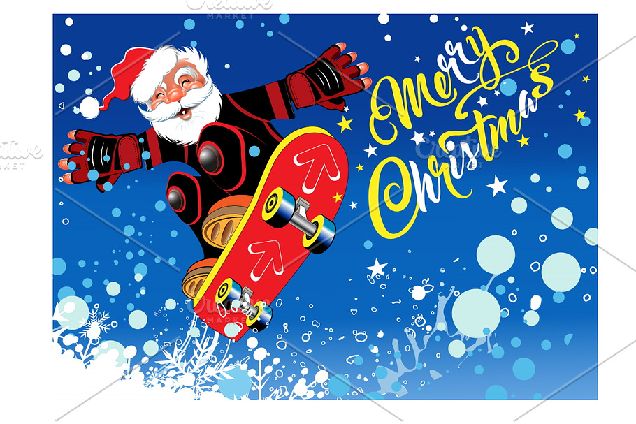 Christmas card vector in Illustrations - product preview 8