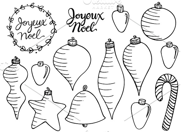 40 Holiday Vector Ornaments in Illustrations - product preview 2