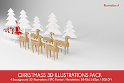 Christmas 3D Illustrations Pack (4K)