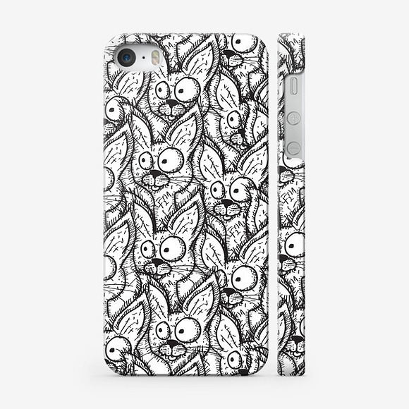 seamless pattern with doodle cats in Patterns - product preview 1
