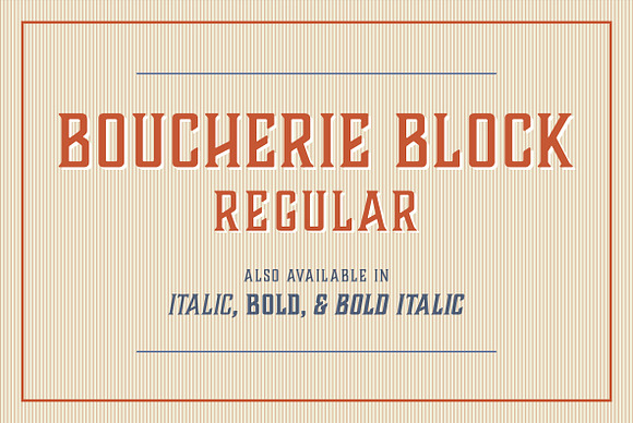Boucherie Block Regular in Serif Fonts - product preview 3
