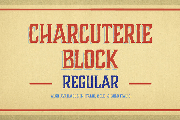 Charcuterie Block in Block Fonts - product preview 5