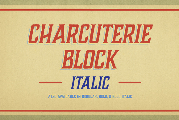 Charcuterie Block in Block Fonts - product preview 6