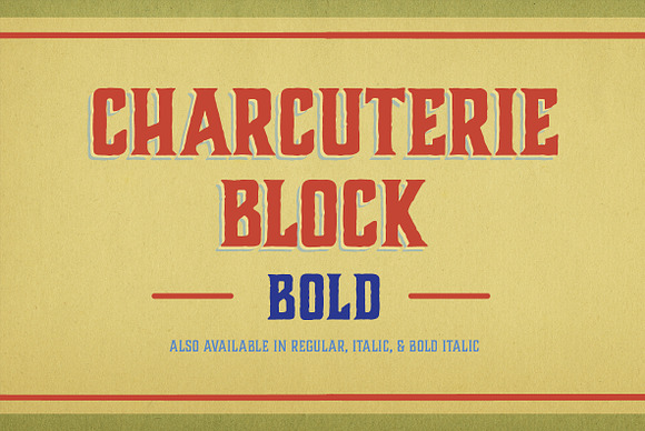 Charcuterie Block in Block Fonts - product preview 7