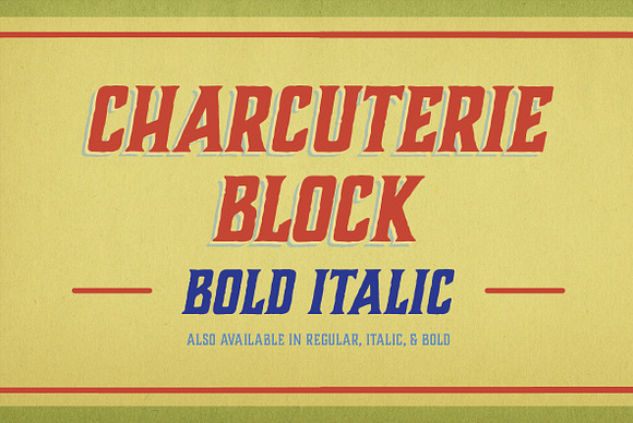 Charcuterie Block in Block Fonts - product preview 8