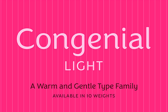 Congenial Light in Sans-Serif Fonts - product preview 13