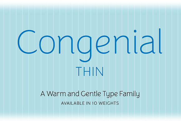 Congenial Thin in Sans-Serif Fonts - product preview 13