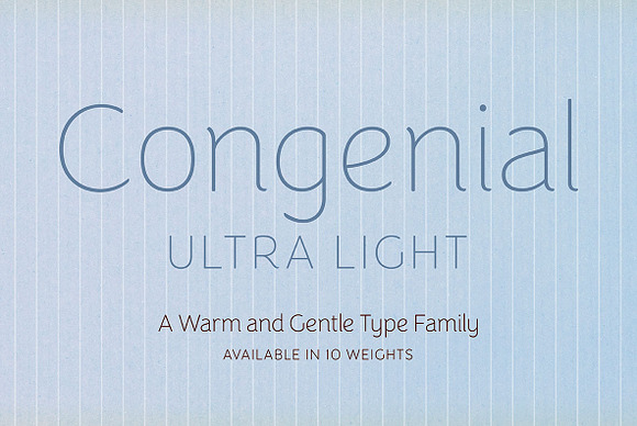 Congenial UltraLight in Sans-Serif Fonts - product preview 13