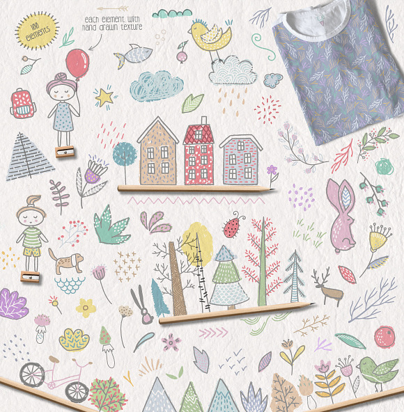 Forest Walk Collection in Illustrations - product preview 2