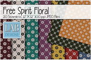 20 Boho Floral Fabric Textures
