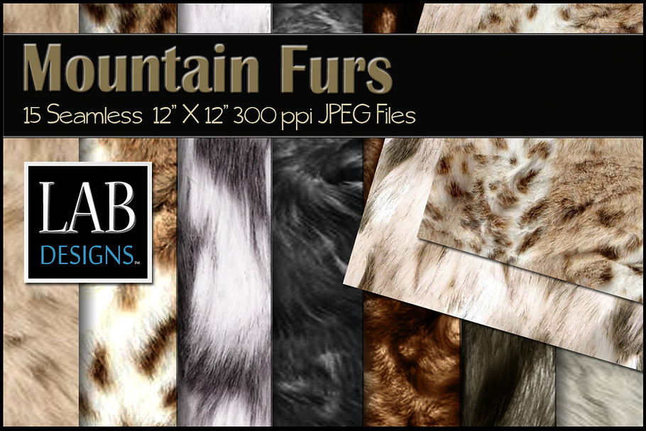 15 Mountain Fur Seamless Textures