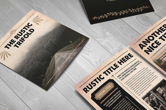 The Rustic Trifold in Brochure Templates - product preview 1