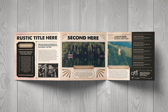 The Rustic Trifold in Brochure Templates - product preview 4