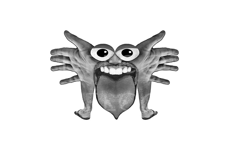 Body Part Monster Illustration in Illustrations - product preview 8