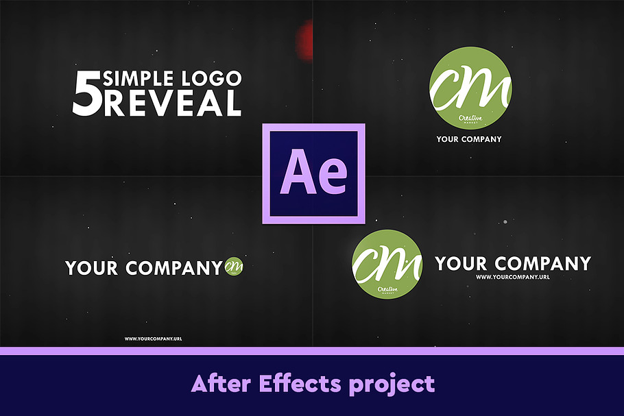 5 Simple Logo Reveals in Presentation Templates - product preview 8