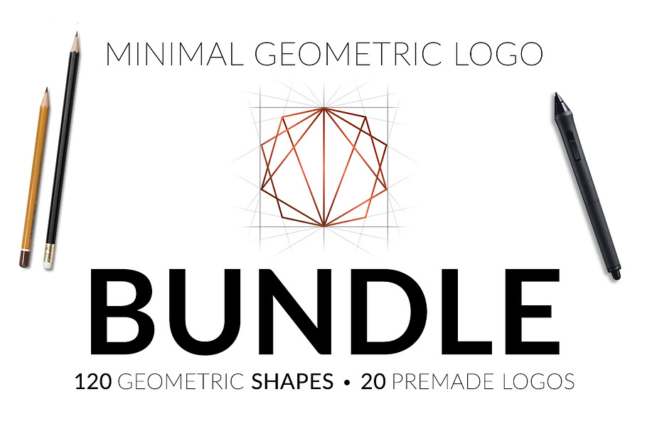 Minimal Geometric Logo Bundle v1 in Logo Templates - product preview 8