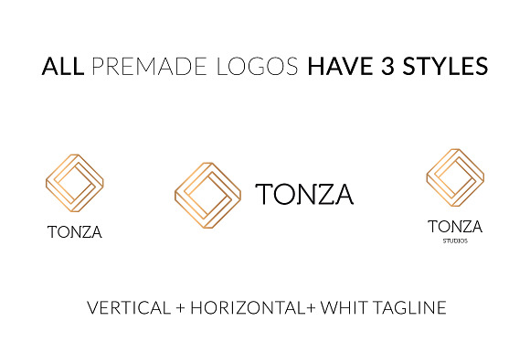Minimal Geometric Logo Bundle v1 in Logo Templates - product preview 3
