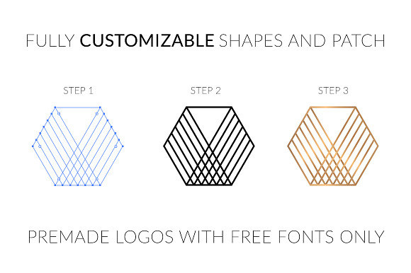 Minimal Geometric Logo Bundle v1 in Logo Templates - product preview 4