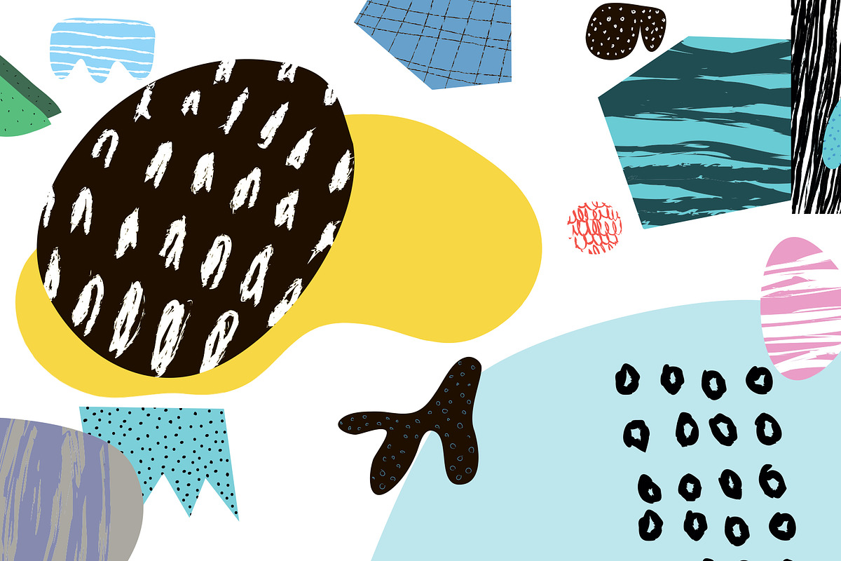 ABSTRACT COLLAGES in Illustrations - product preview 8