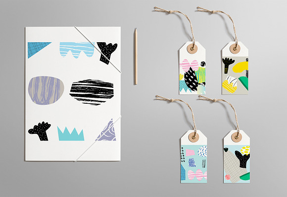 ABSTRACT COLLAGES in Illustrations - product preview 6