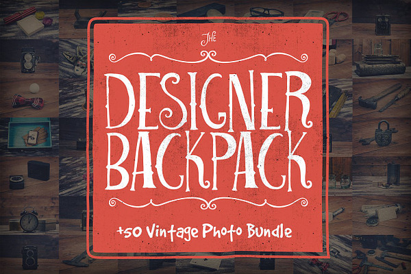 The Designer Backpack Photo Bundle