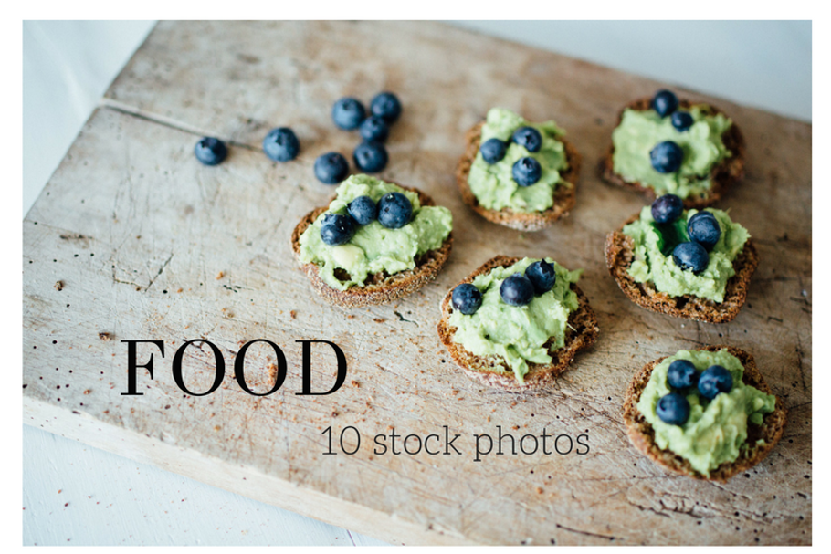 Food photography Blue stock photos