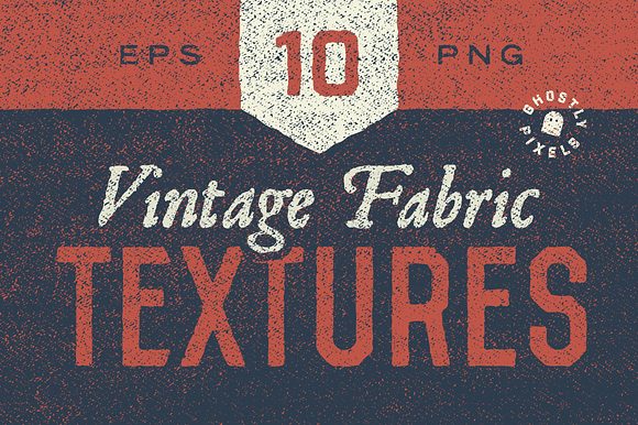 10 Vintage Fabric Textures in Textures - product preview 3
