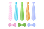 Set of Ties and Bow Ties