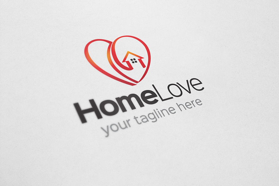 Home Love Logo in Logo Templates - product preview 8