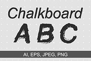 Chalkboard Alphabet vector