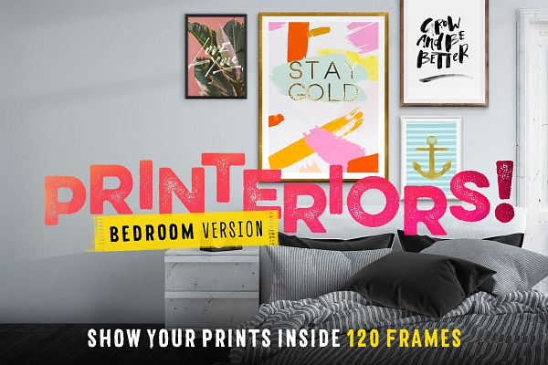 Printeriors Bedroom! Frame Mockups