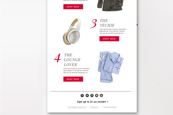 eCommerce Email Template PSD in Mailchimp Templates - product preview 1