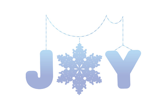 Joy Type String Holiday Banner in Objects - product preview 1