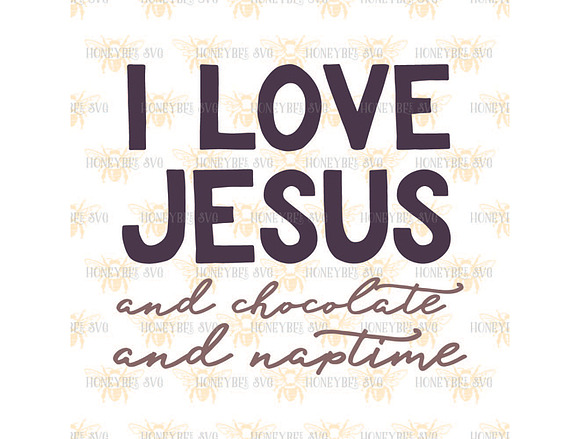I Love Jesus, Chocolate and Naptime in Illustrations - product preview 1