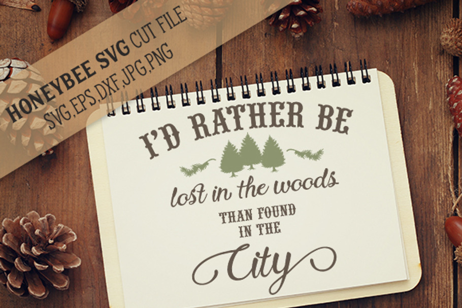 I'd Rather Be Lost In The Woods in Illustrations - product preview 8