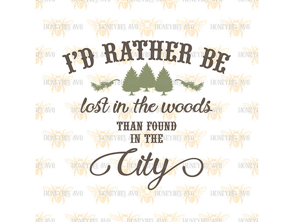 I'd Rather Be Lost In The Woods in Illustrations - product preview 1