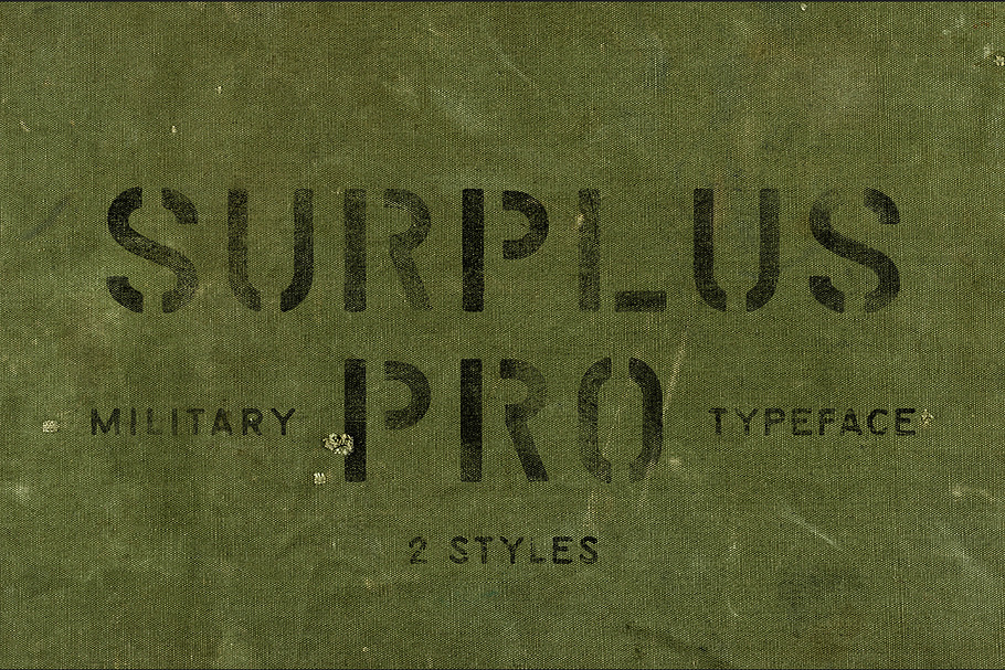 Surplus Pro - 2 Styles in Military Fonts - product preview 8