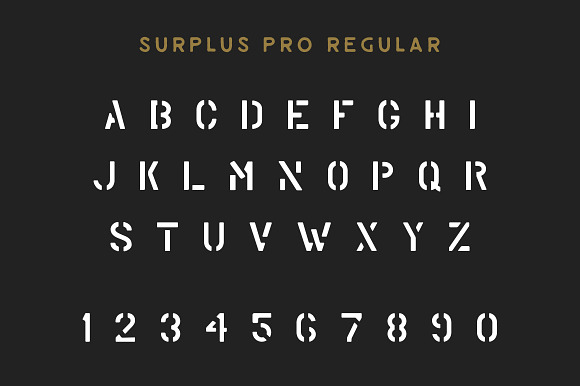 Surplus Pro - 2 Styles in Military Fonts - product preview 1