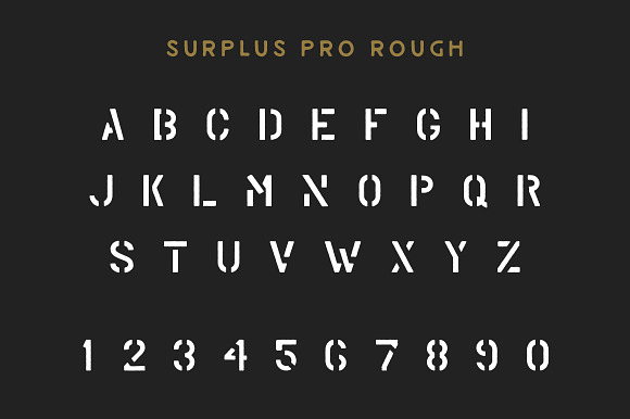Surplus Pro - 2 Styles in Military Fonts - product preview 2