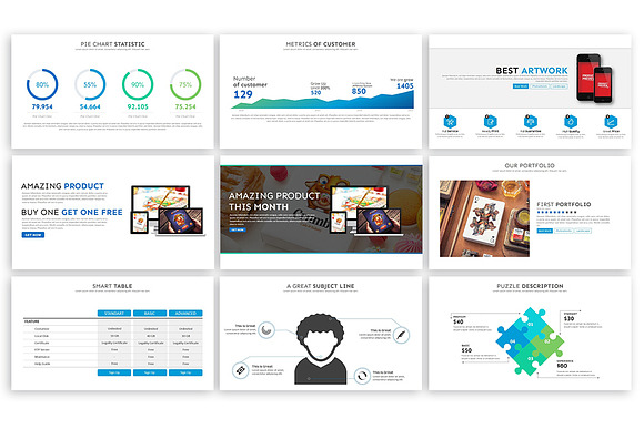 Clean PowerPoint Template in PowerPoint Templates - product preview 6
