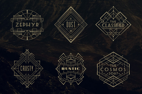 24 Art Deco Badges in Logo Templates - product preview 2