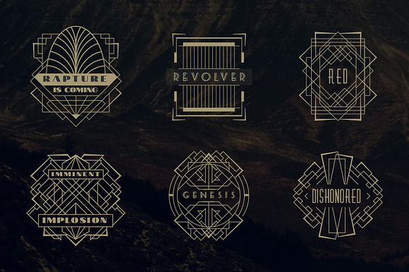 24 Art Deco Badges in Logo Templates - product preview 3